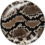 20MM  Animal pattern   Print glass snaps buttons