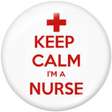20MM Nurse  Medical treatment  Print glass snaps buttons
