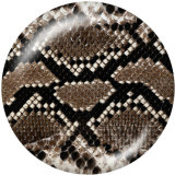 20MM Serpentine  Print glass snaps buttons