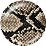20MM Serpentine  Print glass snaps buttons