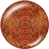 20MM Serpentine  Print glass snaps buttons