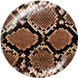 20MM Serpentine  Print glass snaps buttons