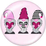 20MM  happy easter  Print glass snaps buttons