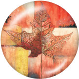 20MM  Flower  Print  glass snaps buttons