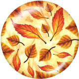 20MM  Flower  Print  glass snaps buttons