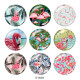 20MM  Flamingo  Print  glass snaps buttons Beach Ocean