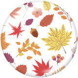 20MM  Flower  Print  glass snaps buttons