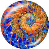 20MM  Pattern  Print  glass snaps buttons Beach Ocean