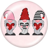 20MM  happy easter  Print glass snaps buttons