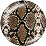 20MM Serpentine  Print glass snaps buttons