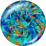 20MM  Pattern  Print  glass snaps buttons Beach Ocean