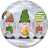 20MM  happy easter  Print glass snaps buttons