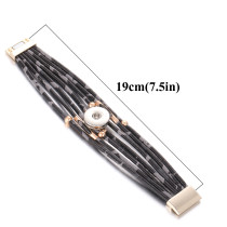 20CM 1 buttons leather  new type Bracelet fit 20mm snaps chunks