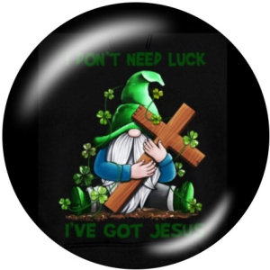 20MM  happy easter  Print glass snaps buttons