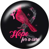 20MM  Ribbon  Butterfly  Print glass snaps buttons