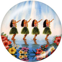 20MM  beach  Print  glass snaps buttons Beach Ocean