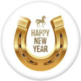 20MM horse   Print glass snaps buttons