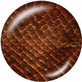 20MM Serpentine  Print glass snaps buttons