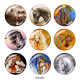 20MM horse   Print glass snaps buttons