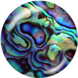 20MM  Pattern  Print  glass snaps buttons Beach Ocean