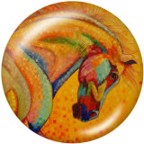 20MM horse   Print glass snaps buttons