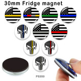 10pcs/lot National flag  glass picture printing products of various sizes  Fridge magnet cabochon