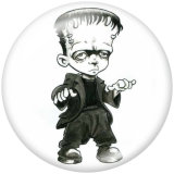 20MM  Halloween  Print  glass snaps buttons