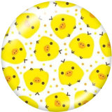 20MM  Pattern  Print  glass snaps buttons