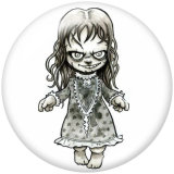 20MM  Halloween  Print  glass snaps buttons