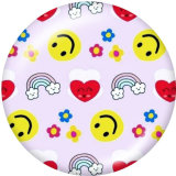 20MM  Pattern  Print  glass snaps buttons