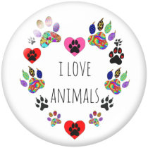 20MM  tree of life  Print  glass snaps buttons
