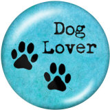 20MM  kiss Me  Print  glass snaps buttons