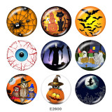 20MM  Halloween  Print  glass snaps buttons