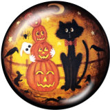20MM  Halloween  Print  glass snaps buttons