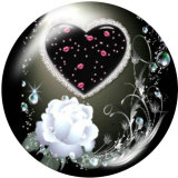 20MM  tree of life  Print  glass snaps buttons