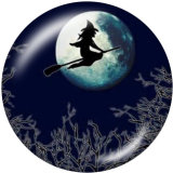 20MM  Halloween  Print  glass snaps buttons