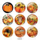 20MM  Halloween  Print  glass snaps buttons