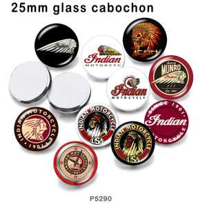 10pcs/lot glass picture printing products of various sizes  Fridge magnet cabochon