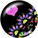 20MM  tree of life  Print  glass snaps buttons