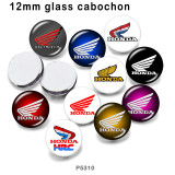 10pcs/lot glass picture printing products of various sizes  Fridge magnet cabochon