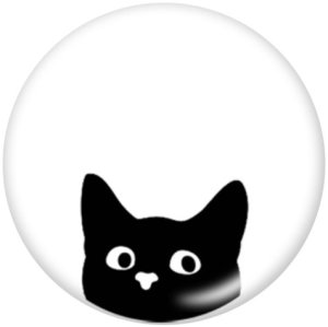 20MM  Cat  Dog  Print  glass snaps buttons