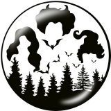 20MM  Vocue  Print  glass snaps buttons Halloween