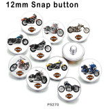 10pcs/lot motorcycle Car  glass picture printing products of various sizes  Fridge magnet cabochon