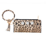 Snaps Leopard print series sandwich bracelet bag fit 18mm snap button jewelry