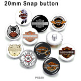 10pcs/lot motorcycle Car  glass picture printing products of various sizes  Fridge magnet cabochon
