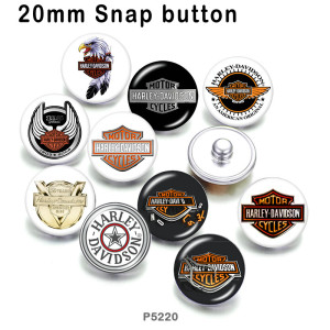 10pcs/lot motorcycle Car  glass picture printing products of various sizes  Fridge magnet cabochon