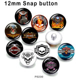 10pcs/lot motorcycle Car  glass picture printing products of various sizes  Fridge magnet cabochon