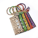 Snaps Leopard print series sandwich bracelet bag fit 18mm snap button jewelry
