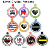 10pcs/lot National flag  glass picture printing products of various sizes  Fridge magnet cabochon