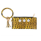 Snaps Leopard print series sandwich bracelet bag fit 18mm snap button jewelry